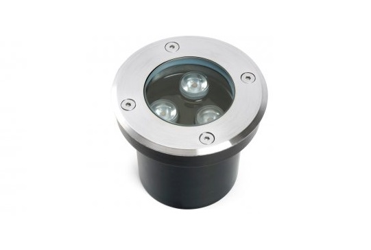 Светильник тротуарный, 3W, AC12-24V, 4000К, D100*H80mm, внутренний диаметр: 70mm, IP67, SP2801