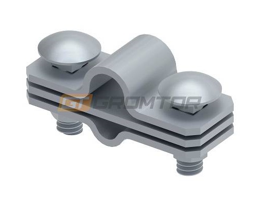 Соединитель параллельный d8-10/b30-40/D16 2 болта StZn