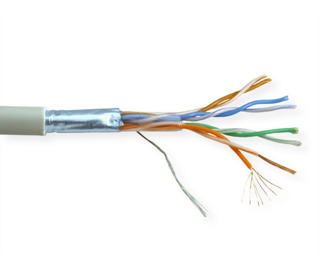 Кабель комп CAT 5E F/UTP 4x2x24 AWG PVC INDOOR (305 м), серый